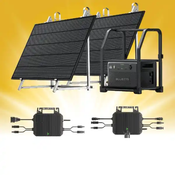 Bluetti Balkonkraftwerk 2x 255 Wp Fleximodule mit Mikrowechselrichter Wochenendangebot